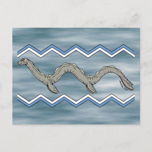 カナダ湖モンスタージガグ ポストカード (正面)