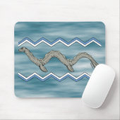 カナダ湖モンスタージガグ マウスパッド (マウス)