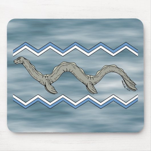 カナダ湖モンスタージガグ マウスパッド (正面)