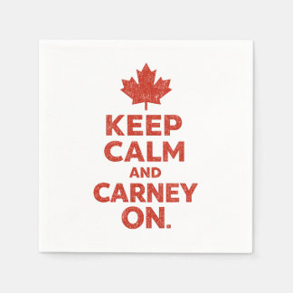 カナダ版おもしろナプキン「Keep Calm and Carney On」 スタンダードカクテルナプキン