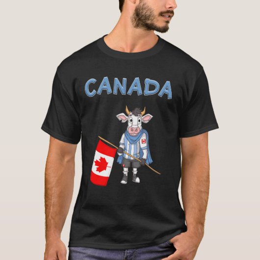 カナダ牛カナダファン Tシャツ (正面)