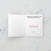 カナダ王室の騎馬警察の日とロゴ カード (内部)