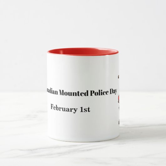 カナダ王室の騎馬警察の日のマグカップ マグカップ (中央)