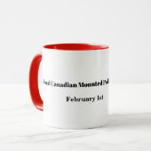 カナダ王室の騎馬警察の日のマグカップ マグカップ (正面左)