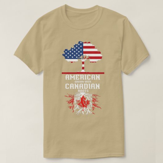カナダ産アメリカ産ルーツカナダ Tシャツ (デザイン正面)
