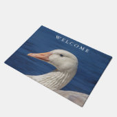 カナダ産白ガチョウ ドアマット (アングル)