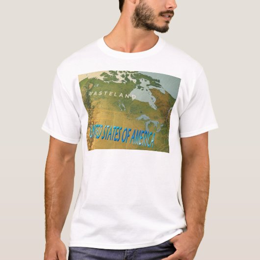 カナダ男性の白Tシャツを申し訳ない Tシャツ (正面)