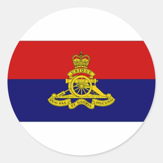 カナダ砲兵分隊キャンプ国旗 ラウンドシール (正面)