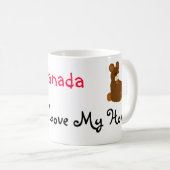 カナダ私は私の家を愛する コーヒーマグカップ (正面右)