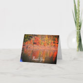 カナダ秋のガチョウ自然サンキューカード サンキューカード (正面)