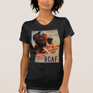 カナダ空軍のはえそして戦い Tシャツ
