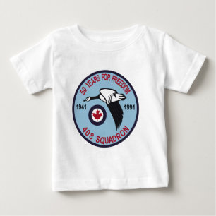カナダ空軍パッチ408の艦隊Escadron王室のなカリフォルニア50年の ベビーTシャツ