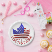 カナダ米プレートカスタム国旗の紙プレート ペーパープレート (パーティー)