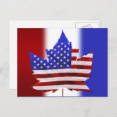 カナダ米国国旗はがきカナダおみやげポストカード ポストカード (正面/裏面)