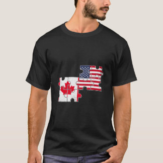 カナダ米国国旗カナダ Tシャツ