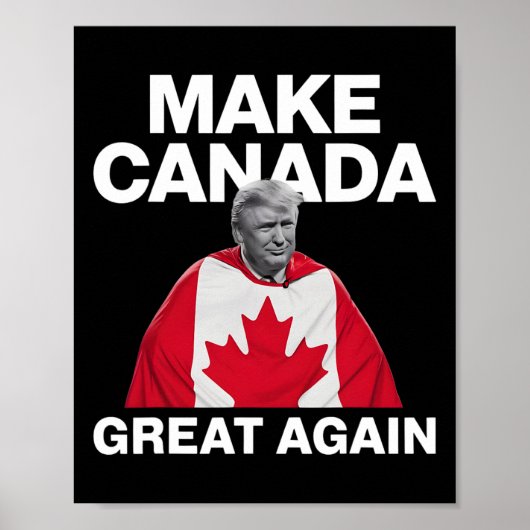 カナダ素晴らしを再びおもしろいトランプ国旗 ポスター (正面)