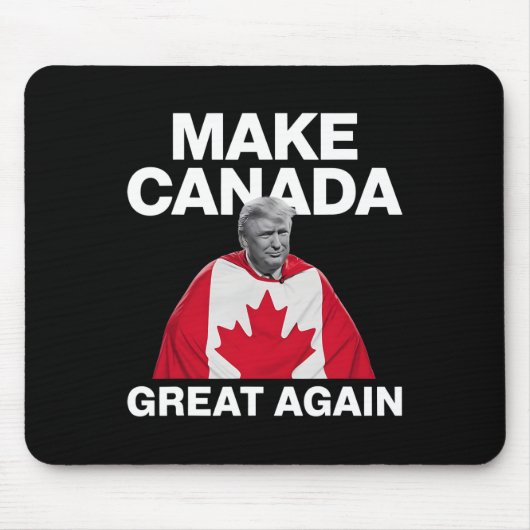 カナダ素晴らしを再びおもしろいトランプ国旗 マウスパッド (正面)
