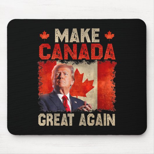 カナダ素晴らしを再びおもしろいトランプ大統領Oh C マウスパッド (正面)