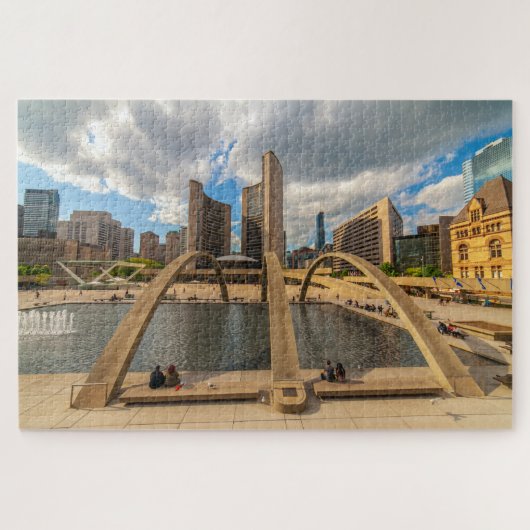 カナダ素晴らしトロント市区町村の表示 ジグソーパズル (横)