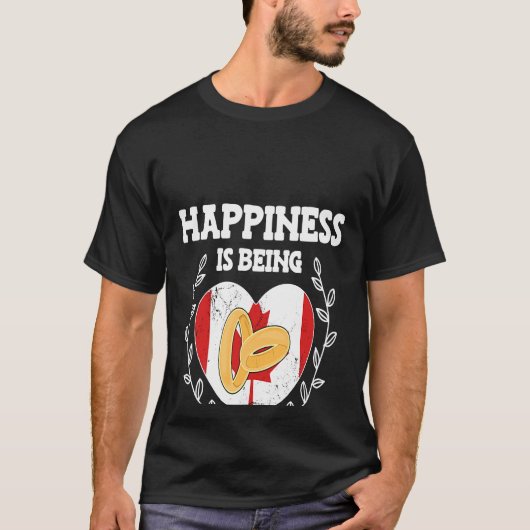 カナダ結婚した人妻へ結婚記念日 Tシャツ (正面)