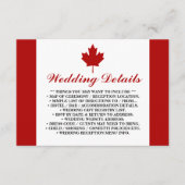 カナダ結婚国旗の詳細 エンクロージャーカード (正面)