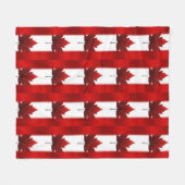 カナダ総括的なカナダカナダの旗の記念品毛布 フリースブランケット (正面(横))