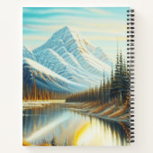 カナダ自然ランドスケープ素晴らし- Mountain Art ノートブック (裏面)