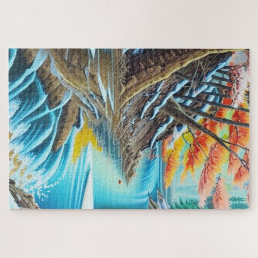 カナダ自然油彩画素晴らし景 ジグソーパズル (横)