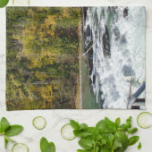 カナダ自然、フレーザー川 キッチンタオル (折り畳み)