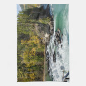 カナダ自然、フレーザー川 キッチンタオル (縦)