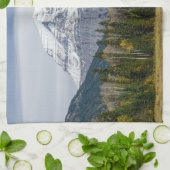 カナダ自然、山ロブソン キッチンタオル (折り畳み)