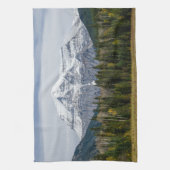 カナダ自然、山ロブソン キッチンタオル (縦)