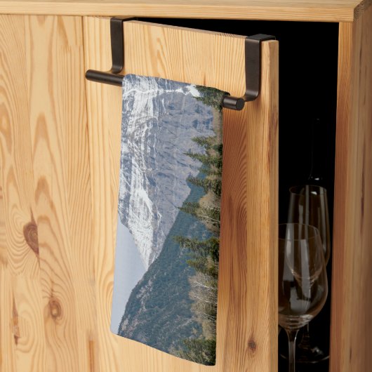 カナダ自然、山ロブソン キッチンタオル (三つ折り)