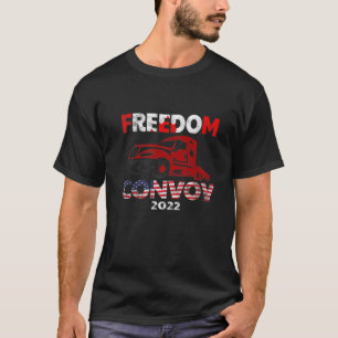 カナダ自由運送隊2022カナダトラック運送車スポ Tシャツ