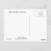 カナダ花の国旗 ポストカード (裏面)