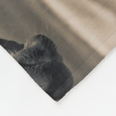 カナダ草原の四分の馬 フリースブランケット (角)