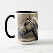 カナダ草原の四分の馬 マグカップ (左)