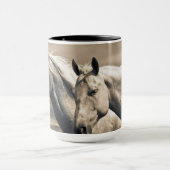 カナダ草原の四分の馬 マグカップ (中央)