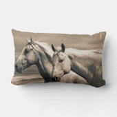 カナダ草原の四分の馬 ランバークッション (裏面)