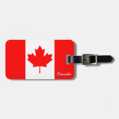 カナダ荷物タグ、愛国的なカナダ国旗 ラゲッジタグ (正面横)