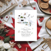 カナダ行き先結婚式リハーサルディナー 招待状