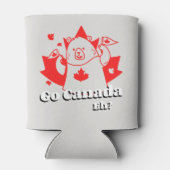 カナダ行くえっ?カナダおもしろいクマ国旗 缶クーラー (裏面)