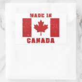 カナダ製ステッカー 長方形シール (バッグ)