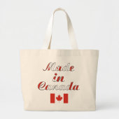 カナダ製ナチュラルベージュジャンボトートバッグ ラージトートバッグ (正面)