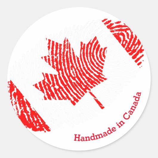 カナダ製、カナダ製品パッケージのシール ラウンドシール (正面)