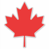 カナダ製 マップルリーフ ステッカー シート ビニール デカール (正面)