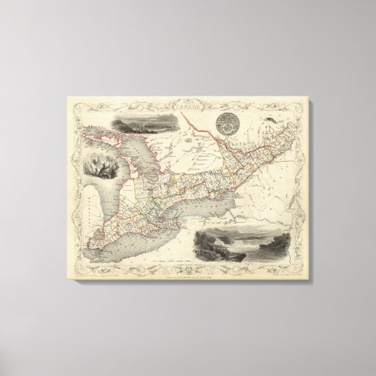 カナダ西部 キャンバスプリント (正面)