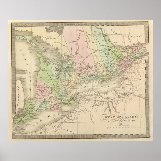 カナダ西部 ポスター (正面)