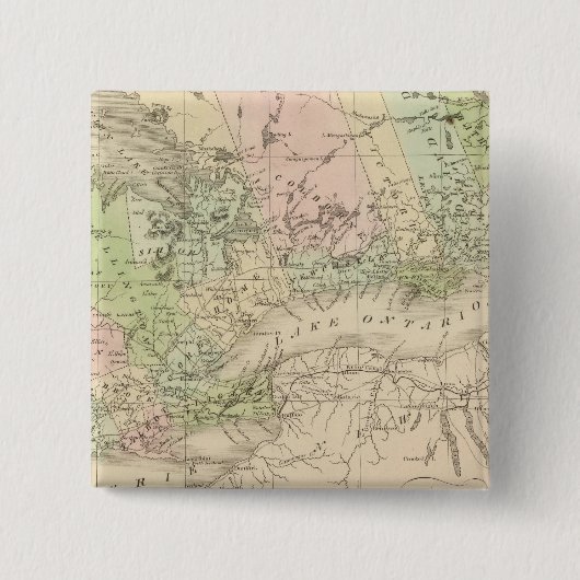 カナダ西部 缶バッジ (正面)