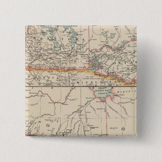 カナダ西部 缶バッジ (正面)